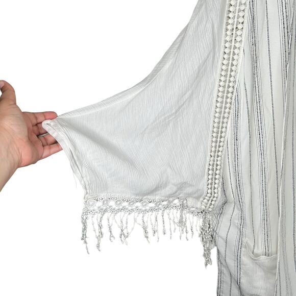 Sloane Rouge Size Small Kimono Open front top swimsuit cover up - Picture 5 of 7